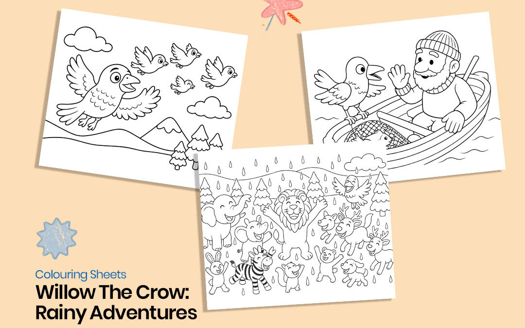 Download Willow the Crow Colouring Sheet