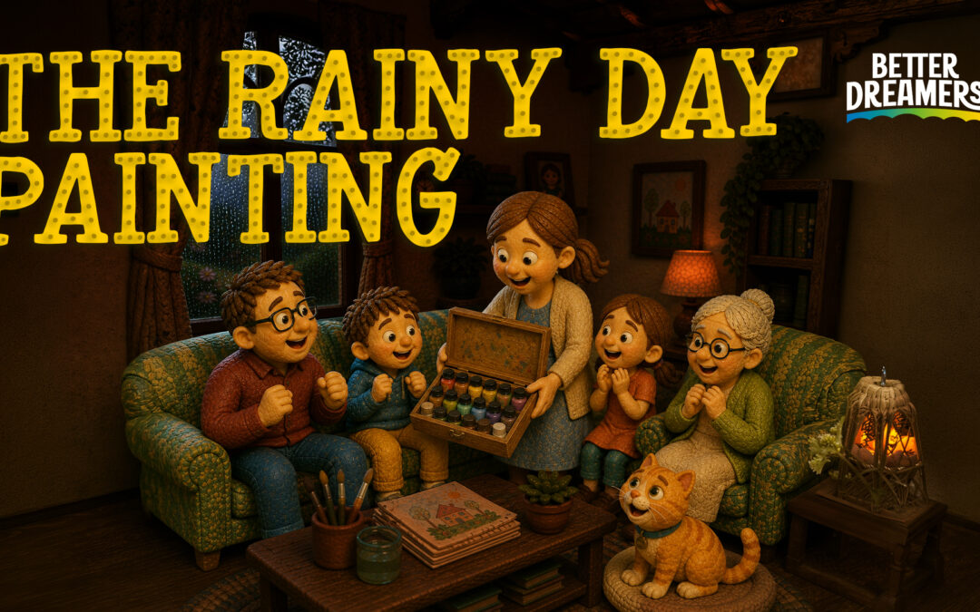 The Rainy-Day Painting: A Cozy Moral Kids Story About Art, Imagination & Encouragement