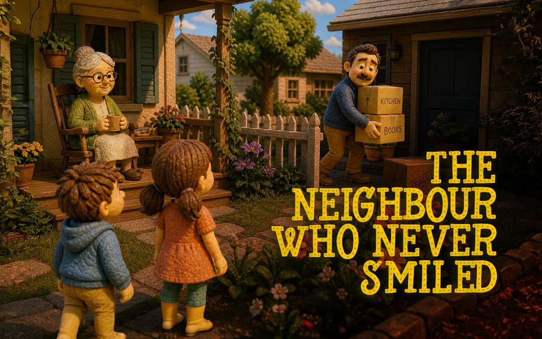 The Neighbour Who Never Smiled: A Gentle Moral Story for Kids About Empathy & Friendship